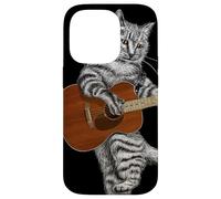 Guitar Cat Acoustic Buskers Guitarist Virtuoso Cute Kitty Case for iPhone 14 Pro
