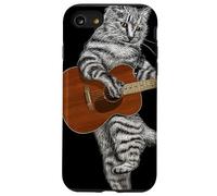 Guitar Cat Acoustic Buskers Guitarist Virtuoso Cute Kitty Case for iPhone SE (2020) / 7/8