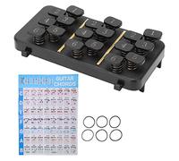 Guitar Chord Buddy Chord Trainer Learning Chart 18 Button System for Beginner Guitarists Acoustic Guitar Chord Changer Musical Learning Aid Training