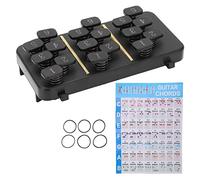 Guitar Chord Changer Tool Set, 110+ Chords Learning System with 18 Buttons, Beginner Aid for Practice and Muscle Memory