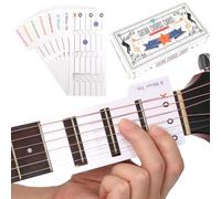 Guitar Chord Charts Beginner Fretboard Flashcards, 56 Pcs | Color Coded, Acoustic & Electric, Learning Aid, For Students & Teachers, Music Teaching Tool