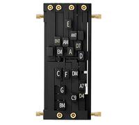 Guitar Chord Helper - ABS Metal 3.46x2.36x6.1in | Multipurpose Chord Presser Trainer Tool | Wear Resistant Learning Buddy For Beginner Guitar Practice Finger Training And Music Education Use