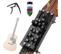 Guitar Chord Presser Aid Chords Trainer Musical Instruments Stringed Accessories Learning System Aid Trainer Tool for Lessons Home Band Studio Travel Ukulele Practice