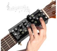 Guitar Chord Presser for Beginners, Chord Trainer Tools, Portable Learning for Aid for Guitar Starters, Enhances Muscle Memory and Chord Transitions, Black,for Beginners Friends Gifts