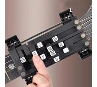 Guitar Chord Presser Guitar Aid Chords Trainer Guitar Chord Trainer Guitar Learning Tool Guitar Beginner One-Key Chord Assisted Learning Tool Guitar Chord Learning Tool For Guitar Beginner (Black)