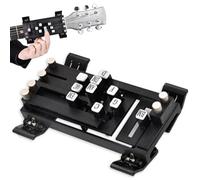 Guitar Chord Presser Guitar Aid Learning Starter, Guitar Chord Trainer No Need to Develop Callouse, One-Touch Chords Guitar Accessories for Guitar Lover Beginner Gift, Black.