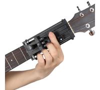 Guitar Chord Presser, Guitar Aid Supported Tool, Guitar Chord Trainer and Learning Tool - Fingertip Protector for Folk Guitar, Beginner Learning Tool with Chart for Adults