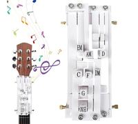 Guitar Chord Presser with 8 Common Chords Guitar Chord Trainer with Instruction & Score Finger Pain Relief Learning Tools Accessories Presser