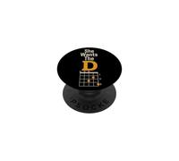 Guitar Chord She Wants The D Funny Guitarist Gift PopSockets Adhesive PopGrip
