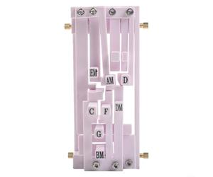 Guitar Chord Trainer Device for Easy Learning - Muscle Memory Builder Caged Pattern Helper Theory Book Alternative White 15.5x8.8x6cm