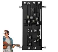 Guitar Chord Trainer | Multipurpose Chord Presser | Guitar Chord for Beginners | User-friendly Chord Aid Guitar Teaching Tools for All Ages Black Metal
