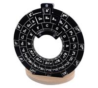 Guitar Chord Wheel,Chord Tool Disc of Fifths Wheel - Musical Instrument, Music Theory Learning Tool with Stand Holder for Musicians Beginners & Pro