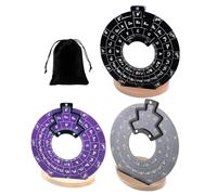 Guitar Chord Wheel - Musical Theory Circles Disc Round Melody Chord Tool Wooden Base Stand Accessory Interactive Teaching Aid | Class Tool for