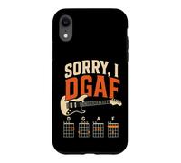 Guitar Chords Sorry I D G A F Funny Guitarist Gift Case for iPhone XR
