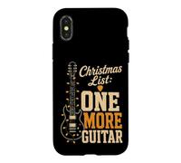 Guitar Christmas List One More Guitar Funny Gift Idea Case for iPhone X/XS