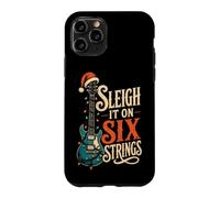 Guitar Christmas Sleigh It On Six Strings Funny Guitarist Case for iPhone 11 Pro