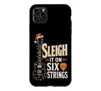 Guitar Christmas Sleigh It On Six Strings Funny Guitarist Case for iPhone 11 Pro Max