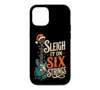 Guitar Christmas Sleigh It On Six Strings Funny Guitarist Case for iPhone 12/12 Pro