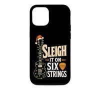 Guitar Christmas Sleigh It On Six Strings Funny Guitarist Case for iPhone 12/12 Pro
