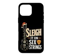 Guitar Christmas Sleigh It On Six Strings Funny Guitarist Case for iPhone 16 Pro Max