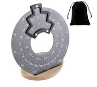 Guitar Circles Fifths, Music Theory Disc, 4.72x0.08in Portable Chord Wheel with Stand, Precise Learning Tool, Authentic Professional Guitar Tools for Practice and Teaching