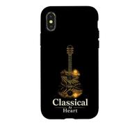 Guitar Classical At Heart Sunset Vineyard Guitarist Gift Case for iPhone X/XS