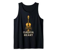 Guitar Classical At Heart Sunset Vineyard Guitarist Gift Tank Top