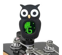 Guitar Clip and Musical Instruments - Turn Digital Clip with LCD Display, Owl Design for and Adults | Electric Guitar Tuner, Bass, Ukulele, Mandolin, You