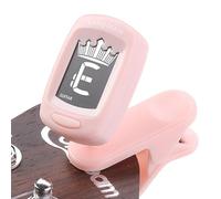 Guitar Clip on Tuner - Battery Powered Digital Tuner, Cr2032 Battery Ukulele Electric Instrument | Starters Stringed Instrument Tuner for Kids Teenagers Women Men Elders, 2.64 * 2.05 * 1.02 Inches