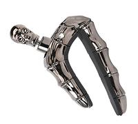 Guitar Clip, Skull Design Adjustable Tightness Accessory for Folk Acoustic Guitar Ukulele, Black for Beginners Musicians Home Studio Stage Practice