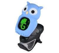 Guitar Clip Tuner - Chromatic Digital LCD Pitch Tuner, Cute Owl Instrument Tuning Accessory, High Sensitivity Fast Response | for Guitar Bass Ukulele Violin Music Practice Performance