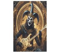 Guitar Clown 1000 Piece Wooden Jigsaw Puzzles for Adults Adult Puzzle Learning Educational Toys Family Games Birthday Gifts for Toddler Children Kids Boys Girls Jigsaws (78×53cm)