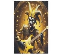 Guitar Clown Jigsaw Puzzles 1000 Pieces for Adults Wooden Jigsaw Puzzles for Teenagers Educational Games Unique Gift for Birthday Christmas (78×53cm)