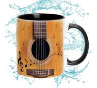(Guitar) Coffee Mug, Music Themed Coffee Mugs, Guitars Piano Violin 350ml Ceramic Mug, Creative Music Mug, Ceramic Mug Coffee Tea Milk Cups, Coffee Cup Guitar