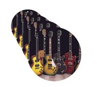 Guitar Collection Car Air Freshener Cards Set of 4 Pieces Long Lasting Hanging Scented Cards Auto Aromatherapy Tablets Personalized Car Fresheners Gifts for Men Women - Lavender Scent