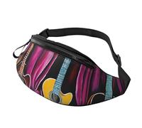 (Guitar Collection) Fanny Pack Waist Bag Adjustable Shoulder Strap Bum Bag for Men Women Travel Hiking Running