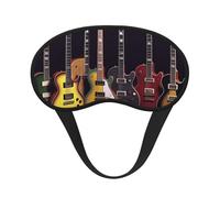 Guitar Collection Sleep Mask for Side Sleeper, Blackout Sleeping Eye Mask, Soft Breathable Eye Cover for Women Men Travel Eyeshade, Relaxing Zero Pressure Night Blindfold