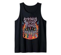 Guitar Collector Strings Before Things Rock Music Shred Glam Tank Top