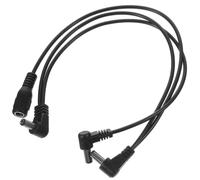Guitar Connector Cable Angle Effector Power Black Supply Right | Daisy Chain Line for Pedal Boards, Electronic Components Build, Wear-resistant Finish