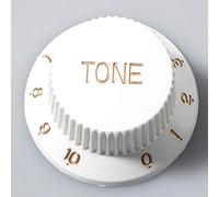 Guitar control knob 0-10 scale 1 x tone in White Speed Knobs for Stratocaster Telecaster Gibson Ibanez Etc..