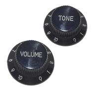 Guitar control knob 0-10 tone and volume in black Speed Knobs for Stratocaster Telecaster Gibson Ibanez Etc..