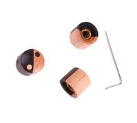 Guitar Control Knob, Wooden 3 Pieces High Accuracy Pretty Design Guitar Control Top For Replacement (GD416)