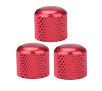 Guitar Control Knobs 12Pcs Guitar Control Knobs 6mm Split Shaft Volume Tone Knobs For Guitar Potentiometer Knobs(Plastic Red Dome)