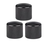 Guitar Control Knobs 12Pcs Guitar Control Knobs 6mm Split Shaft Volume Tone Knobs For Guitar Potentiometer Knobs(Metal Black Dome)