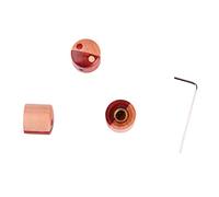 Guitar Control Knobs 3 Pack | Accurate Volume & Tone for Electric/Acoustic Guitars | Wood & Metal Knob Set for Replacement | Easy Install with Wrench (GD417)