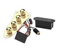 Guitar Control Plate 4 Way Switches Metal Prewired Control Plate Wiring Harness Knobs Standard Guitar Replacement Parts