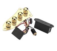 Guitar Control Plate Mounting Plate Prewired 4 Way Loaded Switches Wiring Harness Knobs With Mounting Screws Ferrules
