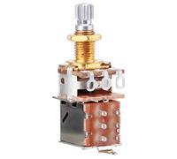 Guitar Control Pot, Tone Potentiometer Electric Guitar Bass Push Pull 18mm Shaft Length A500k Audio Taper Potentiometers for Electric Guitar (Gold)