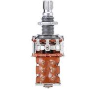 Guitar Control Pot, Tone Potentiometer Electric Guitar Bass Push Pull 18mm Shaft Length A500k Audio Taper Potentiometers for Electric Guitar (Silver)