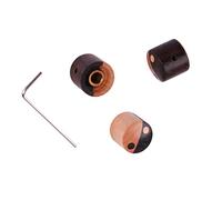 Guitar Controls Top, 3 Pcs Easy to Install Guitar Control Knob Ideal Decorative Wood for Replacement (GD416)